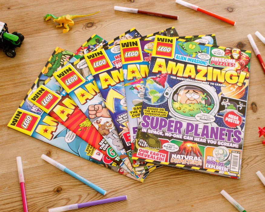 selection of issues of amazing magazine