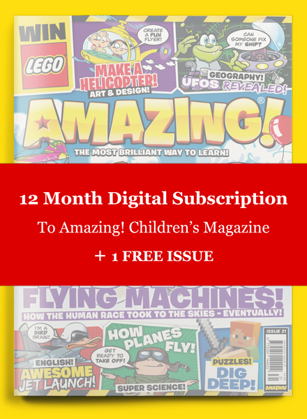 12 Month Digital Subscription To Amazing! Children's Magazine - Save 64% - PLUS RECEIVE AN EXTRA ISSUE FREE!